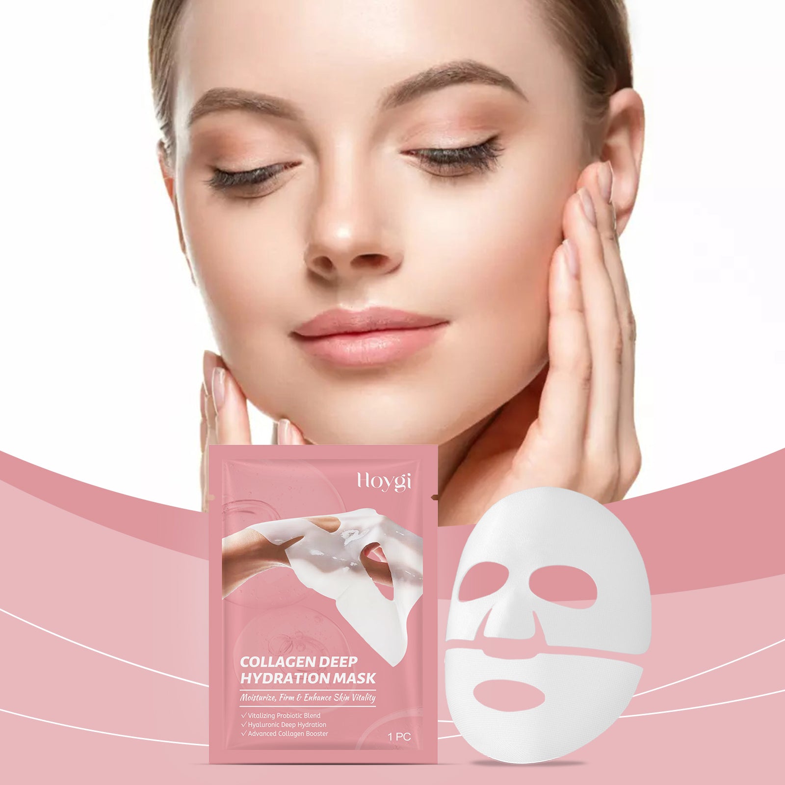 Hoygi Collagen Anti-Wrinkle Sheet Mask with Hyaluronic Acid & Vitamin B5