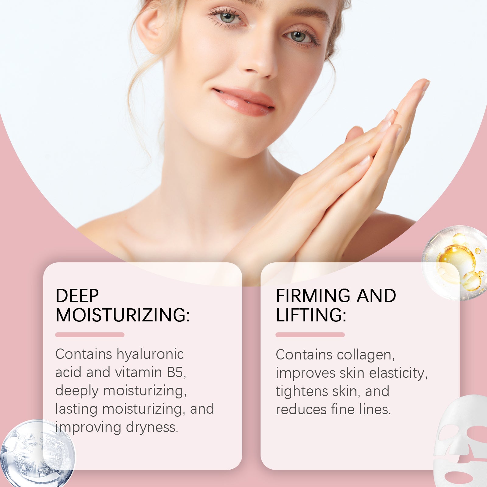 Hoygi Collagen Anti-Wrinkle Sheet Mask with Hyaluronic Acid & Vitamin B5