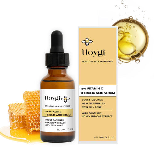 Hoygi Vitamin C Honey Firming Essence – Lift, Hydrate & Brighten (30ml)